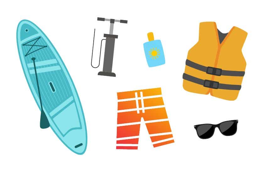 Essential equipment for paddle boarding