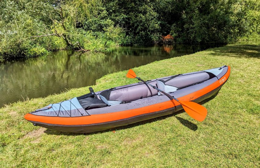 Kayak and paddle