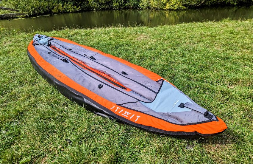 deflated kayak