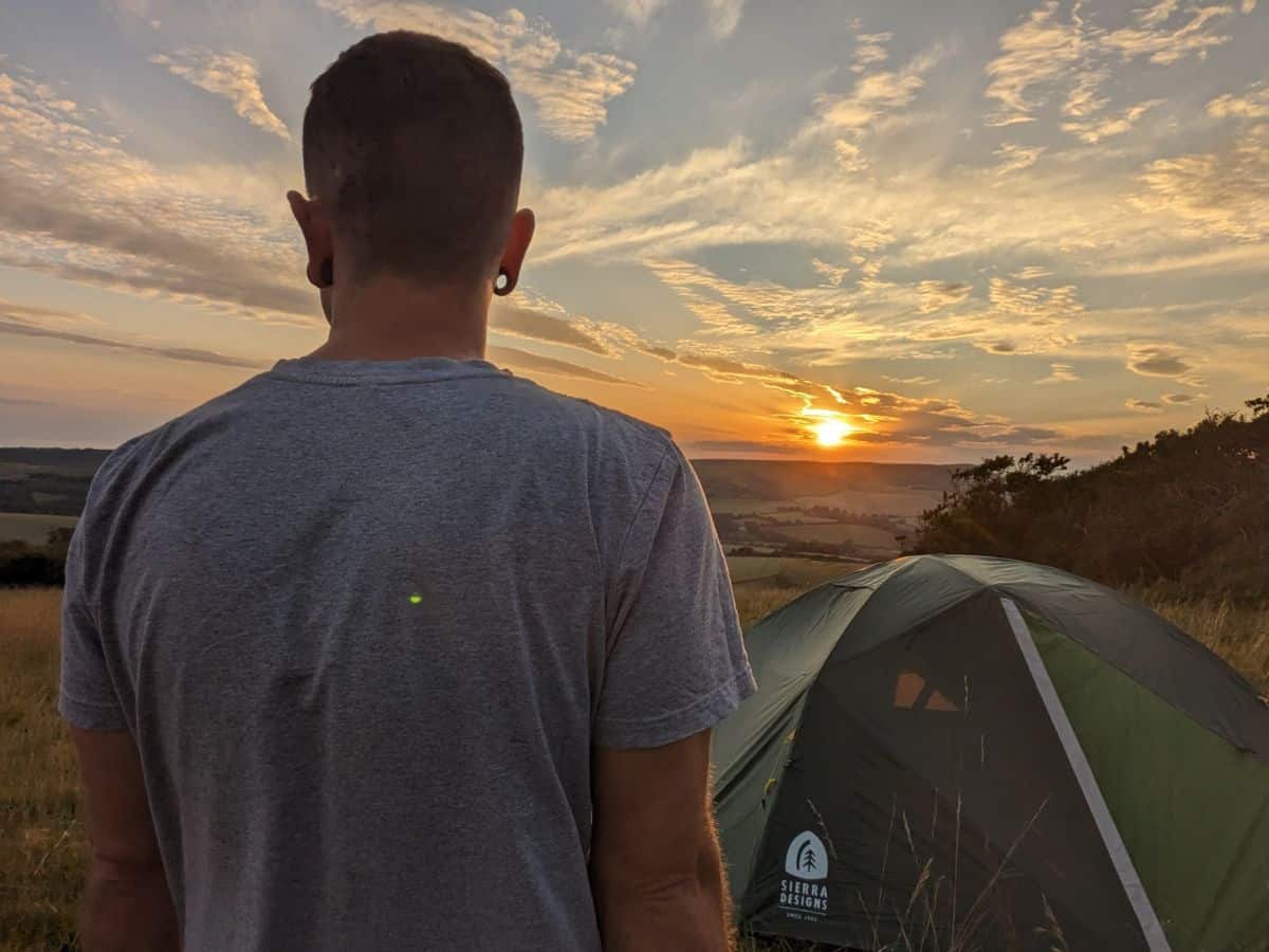 Sierra Designs Meteor 3000 (12) Watching the sunset