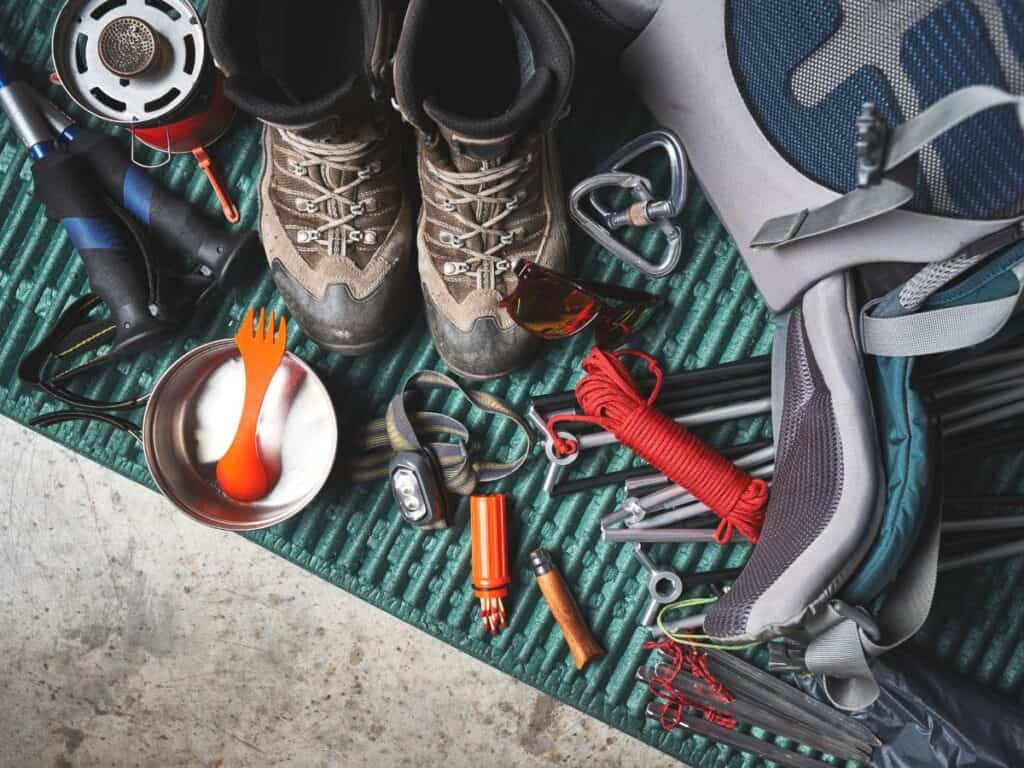 Gear for camping in the rain