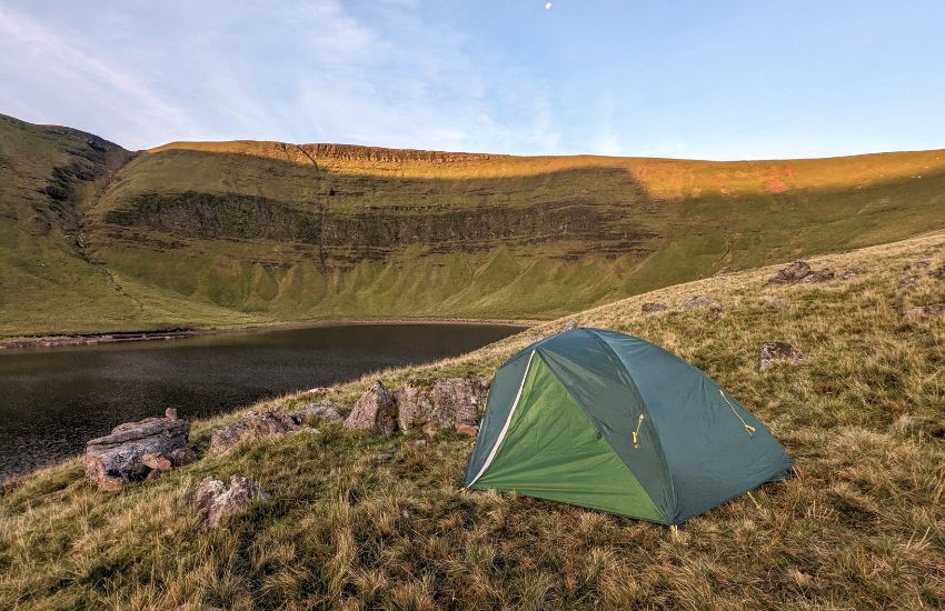 Camping in the Brecon Beacons, Wales