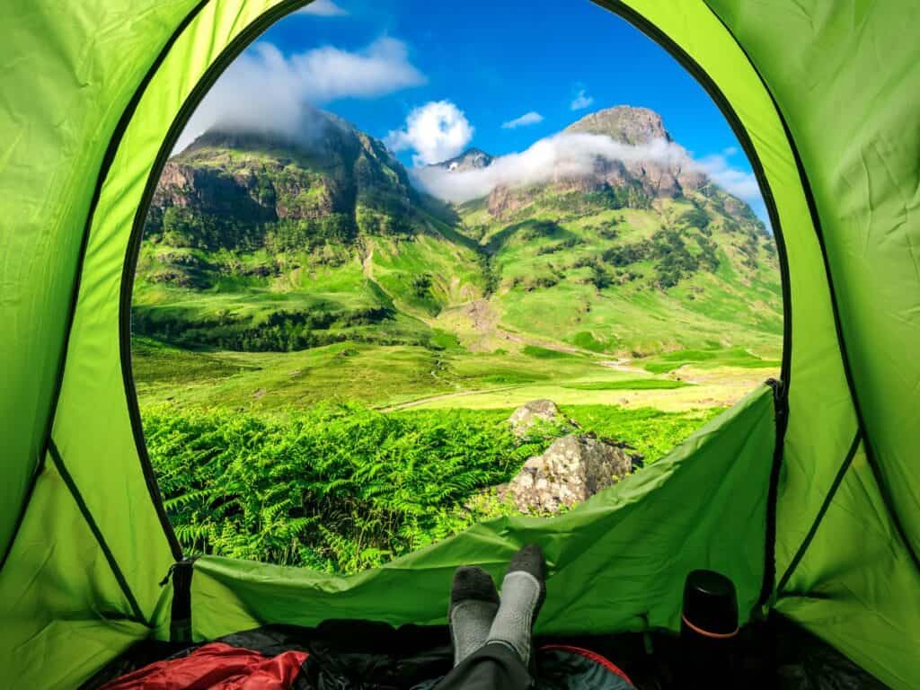 Responsible wild camping Scotland